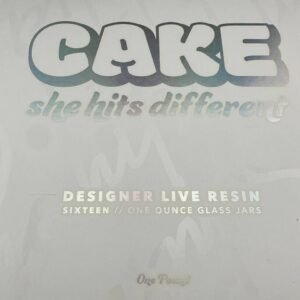 CAKE DESIGNER LIVE RESIN ONE OUNCE GLASS